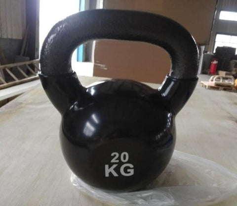 20kg Fitness Kettle-bell Weight Lifting Kettlebell Plastic dip in Dumbbell