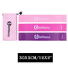 Olefitness Resistance Loop Bands Pink Set of 3 with Carrying Bag Elastic Bands Women Exercise Equipment for Home and Gym Workout
