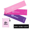 Olefitness Resistance Loop Bands Pink Set of 3 with Carrying Bag Elastic Bands Women Exercise Equipment for Home and Gym Workout