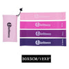 Olefitness Resistance Loop Bands Pink Set of 3 with Carrying Bag Elastic Bands Women Exercise Equipment for Home and Gym Workout