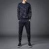 Casual Men's Sets Camo Winter Autumn Sweat Suit O-Neck Long Sleeve Pullover Running Comfortable 2 Pieces Suit