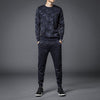 Casual Men's Sets Camo Winter Autumn Sweat Suit O-Neck Long Sleeve Pullover Running Comfortable 2 Pieces Suit