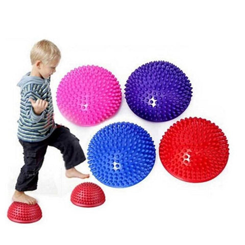 Yoga Half Balance Ball Physical Fitness Appliance Exercise Point Massage Ball Stepping Stones Pods Gym Yoga Pilates Ball