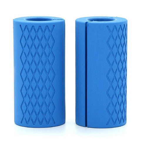 1 Pair Dumbbell Barbell Grip Bar Pad Handles Silicone Anti-slip Protect Pull Up Weightlifting Kettlebell Fat Grips Gym Support