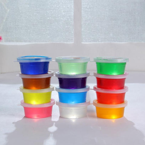 12/25 Pcs Cotton Medicine Slime Storage Containers Foam Ball Storage Cups Containers With Lids Caixa Organizadora Storage Boxes