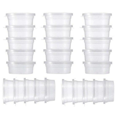 12/25 Pcs Cotton Medicine Slime Storage Containers Foam Ball Storage Cups Containers With Lids Caixa Organizadora Storage Boxes