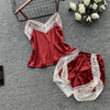 Summer Women Robe Set Silk Rayon Bath Robes Dress Kimono Gowns Sexy Lace Sleepwear 3PCS Sleep Suit Home Clothing M-XXL S0110