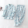 2019 New Pajamas Women Kawaii Cartoon Pajamas 100% Brushed Cotton Female Cute Night Suit Long Sleeve Sleepwear Big yard S-L