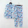 2019 New Pajamas Women Kawaii Cartoon Pajamas 100% Brushed Cotton Female Cute Night Suit Long Sleeve Sleepwear Big yard S-L