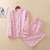 2019 New Pajamas Women Kawaii Cartoon Pajamas 100% Brushed Cotton Female Cute Night Suit Long Sleeve Sleepwear Big yard S-L