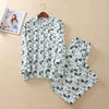 2019 New Pajamas Women Kawaii Cartoon Pajamas 100% Brushed Cotton Female Cute Night Suit Long Sleeve Sleepwear Big yard S-L