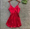 QWEEK Women Robe Sets 2 Pieces Sets Spring 2019 Sleepwear Robe Female Sexy Ladies Nightwear Home Clothes Casual Nightdress