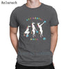 Kettlebell Magic Unicorn Outline T Shirt Top Quality Designs New Summer Mens Streetwear Shirt Men Fashions Standard Top Tee