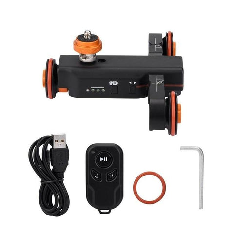 YELANGU L4X Mini Motorized Sliders Electric Track Camera Slider Motor Dolly Truck Car for dslr camera Camcorder DV Video 2019New
