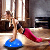 58cm Yoga Balance Ball  Half Yoga Ball Exercises Training  Gym Workout Ball With Strings & Pump
