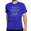 Dungeons And Dragons Gym Workout Dnd D20 Dice Weight Lifting T Shirt for Men Tops Tees 100% Cotton Crew Neck Funny T-Shirt Tops