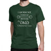 Dungeons And Dragons Gym Workout Dnd D20 Dice Weight Lifting T Shirt for Men Tops Tees 100% Cotton Crew Neck Funny T-Shirt Tops