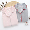 home suit Women Pajamas Long Sleeve Women Cotton Sleepwear Stripe Pyjamas Female Casual Home Wear Autumn Winter Women Clothing