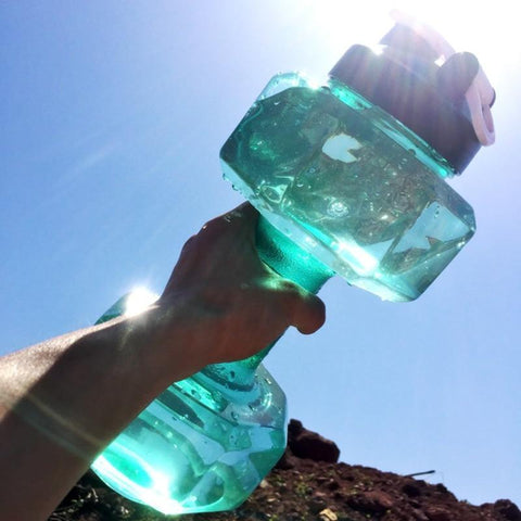 NEW 2.5L Dumbbells Shaped Water Bottle Plastic Large Capacity Gym Macho Sports Equipments Outdoor indoor Fitness Kettle