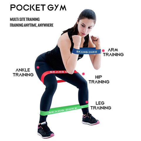 Resistance Bands Exercise Band Workout Fitness Gym Equipment Rubber Loops Latex Yoga Home Strength Training with Carry Bag