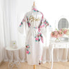 BZEL Silk Bridesmaid Bride Robe Sexy Women Long Satin Wedding Kimono Robes Sleepwear Nightgown Dress Woman Bathrobe Floral Robe