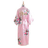 BZEL Silk Bridesmaid Bride Robe Sexy Women Long Satin Wedding Kimono Robes Sleepwear Nightgown Dress Woman Bathrobe Floral Robe