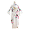 BZEL Silk Bridesmaid Bride Robe Sexy Women Long Satin Wedding Kimono Robes Sleepwear Nightgown Dress Woman Bathrobe Floral Robe