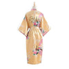 BZEL Silk Bridesmaid Bride Robe Sexy Women Long Satin Wedding Kimono Robes Sleepwear Nightgown Dress Woman Bathrobe Floral Robe