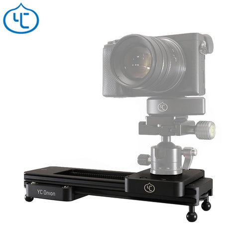 YC Onion Chocolate Camera Slider Aluminum Alloy Lightweight Portable Versatile Mounting Options for DSLR and Mirrorless Camera