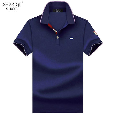 SHABIQI Men Clothes 2019 Brand Men shirt Men Polo Shirt Men Short Sleeve Embroidery Polo Shirt  Plus Size 6XL 7XL 8XL 9XL 10XL