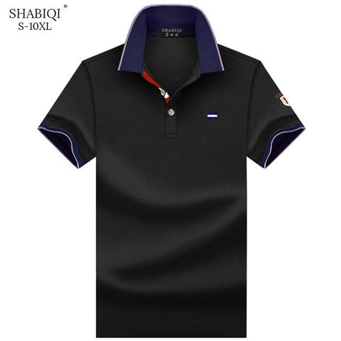 SHABIQI Men Clothes 2019 Brand Men shirt Men Polo Shirt Men Short Sleeve Embroidery Polo Shirt  Plus Size 6XL 7XL 8XL 9XL 10XL