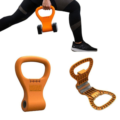 Kettlebell Handle for Dumbbell Adjustable Portable Weight Grip Travel Fitness Weightlifting Bodybuilding Workout Equipment