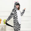 Adults Animal Kigurumi Pajamas Sets Sleepwear Cosplay Zipper Women Men Winter Unisex unicornio Stitch Cartoon Unicorn Pajamas
