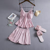 Pajamas Sets Silk Women Nightgowns Sexy Ladies Satin Nightwear Women Robe Nighties Sleepwear shorts combinaison pyjama femme