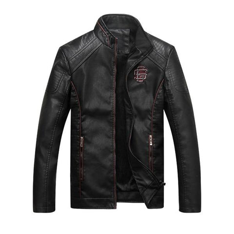 Mountainskin Men's Winter Autumn Casual Leather Jacket Fitness Motorcycle Faux Leather Bomber Jacket Male Outerwears LA766
