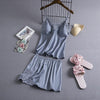 Pajamas Sets Silk Women Nightgowns Sexy Ladies Satin Nightwear Women Robe Nighties Sleepwear shorts combinaison pyjama femme