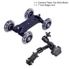 Dolly+11 Inch Magic Arm Tabletop Mobile Rolling Video Rail Skater for SLR DSLR Camera Slider Track Dolly Car With Magic Arm