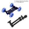 Dolly+11 Inch Magic Arm Tabletop Mobile Rolling Video Rail Skater for SLR DSLR Camera Slider Track Dolly Car With Magic Arm