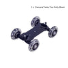 Dolly+11 Inch Magic Arm Tabletop Mobile Rolling Video Rail Skater for SLR DSLR Camera Slider Track Dolly Car With Magic Arm