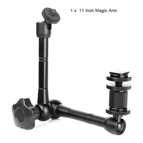 Dolly+11 Inch Magic Arm Tabletop Mobile Rolling Video Rail Skater for SLR DSLR Camera Slider Track Dolly Car With Magic Arm