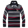 2019 New Arrival brand polo shirt men 3D Embroidery striped long sleeve men polo shirt high quality cotton camisas polo shirt