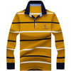 2019 New Arrival brand polo shirt men 3D Embroidery striped long sleeve men polo shirt high quality cotton camisas polo shirt