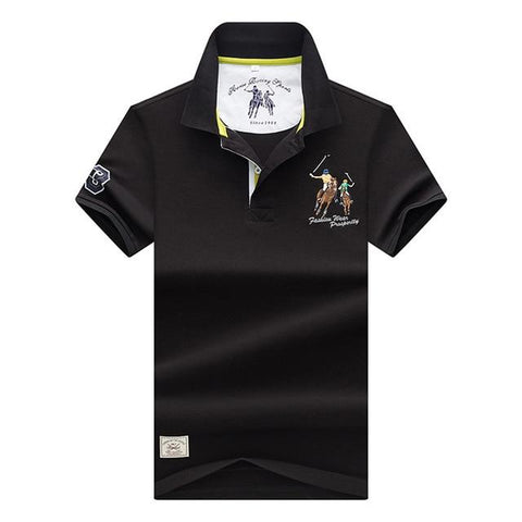 2019 New Arrival brand polo shirt men 3D Embroidery striped long sleeve men polo shirt high quality cotton camisas polo shirt