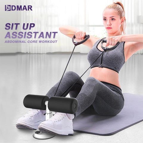 Sit Up Assistant Abdominal Core Workout Fitness Adjustable Sit Ups Exercise Equipment Portable Situp Bench Suction Home Gym