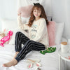 Autumn Winter Women Pyjamas Sets pajamas Sleepwear Suit Thick Warm Coral Flannel nightgown Female Cartoon Animal Pijama Mujer