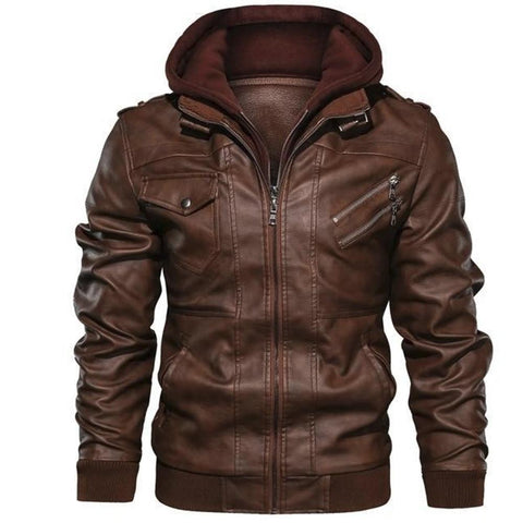 Spring Fashion Motorcycle Leather Jacket Men Slim Fit Oblique Zipper PU Jacket Autumn Men Leather Jackets Coats Black