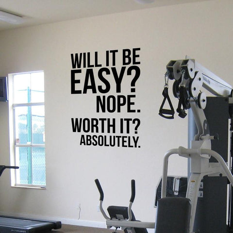 Absolutely.motivation office Quotes poster, Gym fitness Kettlebell Crossfit Boxing decor letters Wall Sticker decor,drop ship