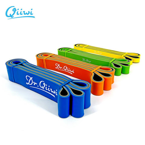 Dr.Qiiwi 210cm Rubber Elastic Resistance Bands Set Yoga Exercise Bands Loop for Training Fitness Gum Equipment Body Stretch
