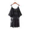 2019 New Women Sexy  Round Neck Lace Lingerie Sleepwear Dress Underwear Babydoll Nightgown Black White nightdress chemise de nui