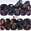 WUF  1 PC Floral Slider Water Stickers Decal For Nail Art Transfer Tattoo  Gel Manicure Adhesive Decor Tip